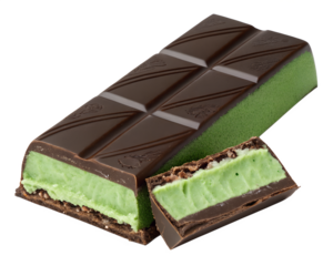 ai, png, mint, chocolate, bar, green, filling, dark, sweet, treat, dessert, indulgent, confectionery, creamy, smooth, snack, delicious, flavorful, minty, candy, gourmet, rich, enjoyment, brandless, lo