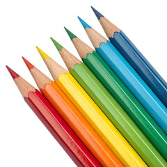 Fototapeta premium ai, png, colored, pencils, art, supplies, drawing, tools, colors, spectrum, design, education, creativity, sharpened, tips, stationery, transparent, background, projects, colorful, illustration, craft