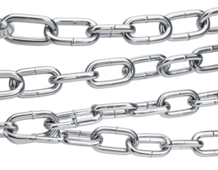 Close up of shiny metal chains industrial texture and steel hardware