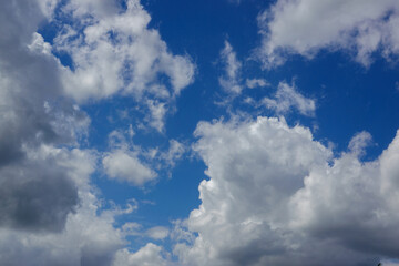 blue sky background with white clouds
