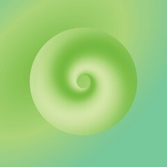Abstract Green Spiral: A captivating abstract design features a fluid, spiraling form in gradients of green. This mesmerizing artwork evokes a sense of growth, motion, and energy. 