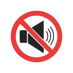 Muted Symbol Representing Restriction of Sound Volume in Public Area Ensuring Peaceful Environment and Noise Reduction for General Well being
