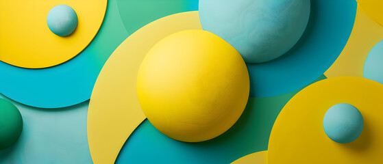 colorful easter eggs on blue background