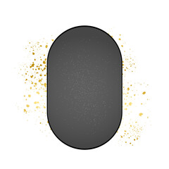 Gray frame with gold splash, sales banner element