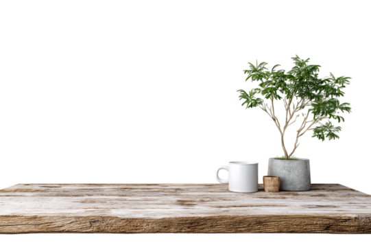 3D Render of a Minimalist Plant on transparent background
