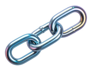 Obraz premium Metallic chain isolated on white background for design and illustration