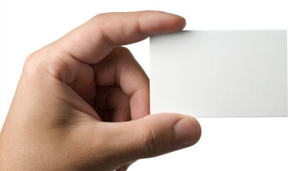 Obraz premium Hand holding blank business card (2)