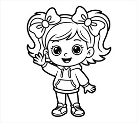 Simple Chibi Girl Character Design