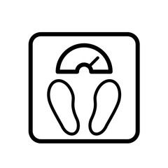 Weight scale - vector icon