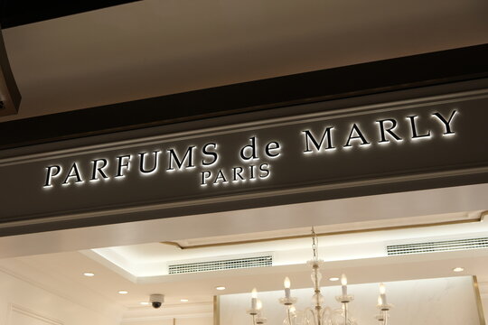 Shanghai,China-June 14th 2025: Parfums de Marly brand logo store sign