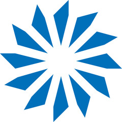 An abstract starburst illustration, decorative pattern is a great design element for a colorful holiday card