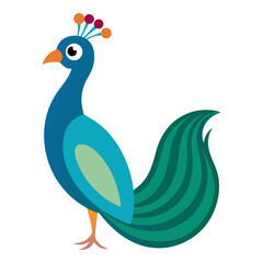 peacock vector illustration