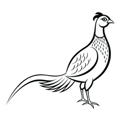 Obraz premium vector drawing of a bird