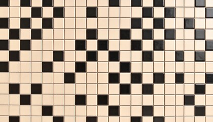 Fototapeta premium Black And White Geometric Tile Pattern