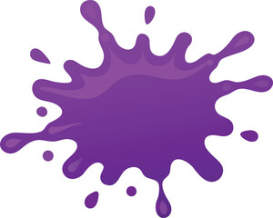 purple paint splash icon realistic.