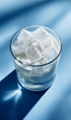 Iced Milk Refreshment: A Cool Blue Drink
