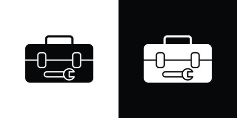 Toolbox icon Pixel perfect vector graphics. Symbol, logo illustration.
