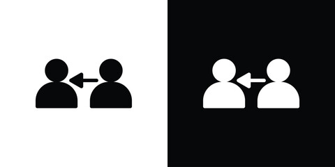 Refer icon Pixel perfect vector graphics. Symbol, logo illustration.