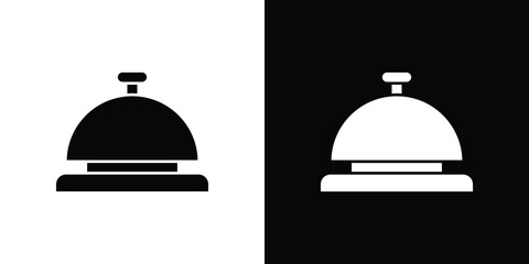 Reception bell icon Pixel perfect vector graphics. Symbol, logo illustration.