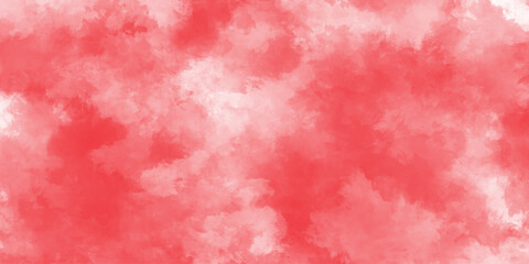 Red watercolor background. Powder explosion texture. Abstract watercolor background with splashes. Hand painted watercolor paint art.
