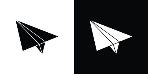 Paper plane icon Pixel perfect vector graphics. Symbol, logo illustration.