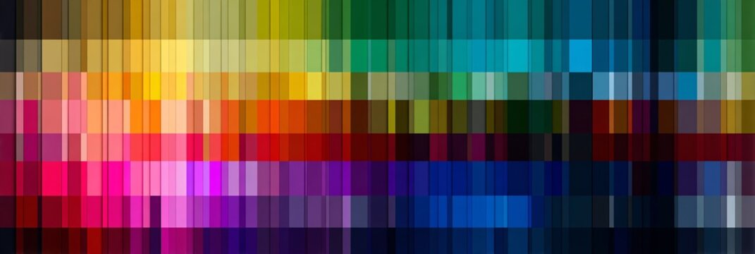 Palette di colori digitale astratta, gradazione cromatica a blocchi