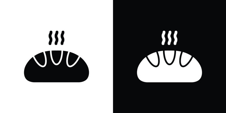 Hot bread icon Pixel perfect vector graphics. Symbol, logo illustration.