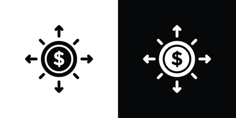 Diversify icon Pixel perfect vector graphics. Symbol, logo illustration.