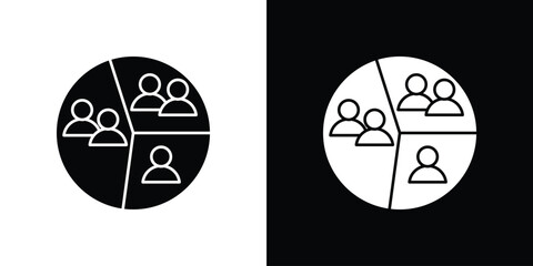 Customer segment icon Pixel perfect vector graphics. Symbol, logo illustration.