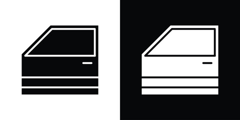car door icon Pixel perfect vector graphics. Symbol, logo illustration.