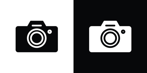 Camera icon Pixel perfect vector graphics. Symbol, logo illustration.