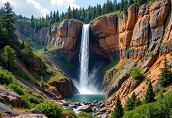 waterfalls increase cliff erosion rates by concentrating erosive forces in small areas leading to rapid undercutting plunge pool deepening and eventual collapse of overhanging rock.