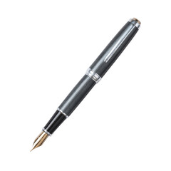 Naklejka premium Black pen with a gold trim