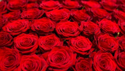Close-up of many deep red roses (2)