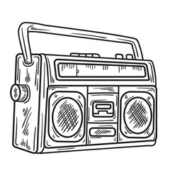 retro radio cassette player