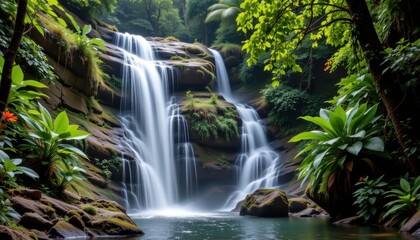 waterfalls influence seed dispersal and plant propagation by creating moist microclimates in tropical rainforests that support germination and growth enhancing ecosystem diversity.