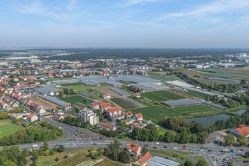 Fototapeta premium Sonniger Spätsommertag im unterfränkischen Maintal bei Kitzingen