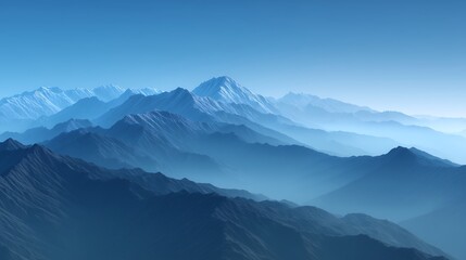 Fototapeta premium beautiful view of mountain range, mountain landscape wallpaper 