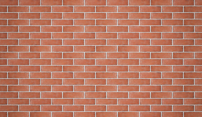 high resolution brick wall made of old red brick