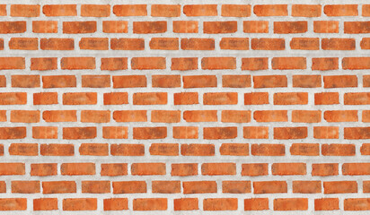 high resolution brick wall made of old red brick