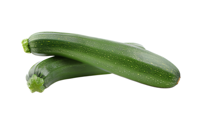 Fresh green zucchini isolated on black background for healthy food and vegetarian cooking concept