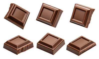 Delicious chocolate squares on a dark background showcasing a perfect treat for chocolate lovers