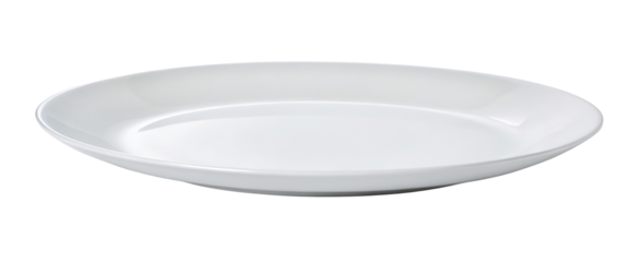 Simple white porcelain dinner plate for elegant table setting or restaurant use dining decor theme