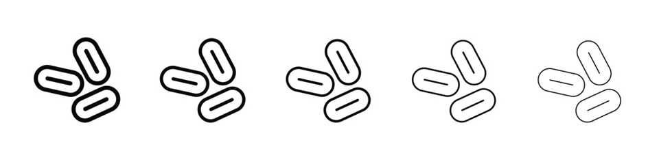 Yeast icon logo. Black line icon, vector illustrations.