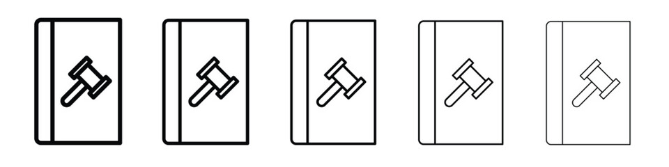 Code of conduct icon logo. Black line icon, vector illustrations.