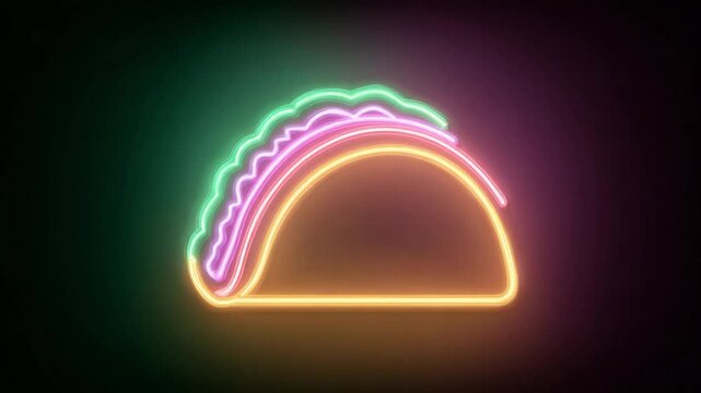 Neon Taco Graphic