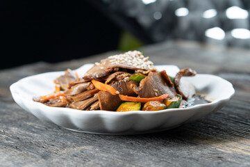 Chinese Beef Tongue Salad. Chinese Cuisine. Asian Food