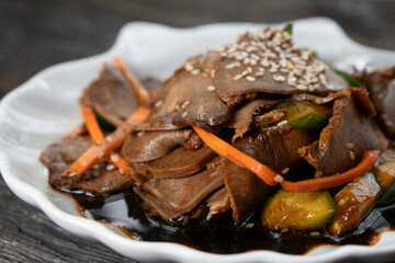 Chinese Beef Tongue Salad. Chinese Cuisine. Asian Food