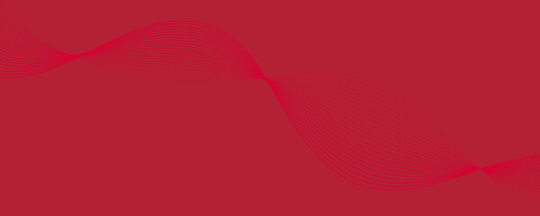 Abstract Red Wave Lines