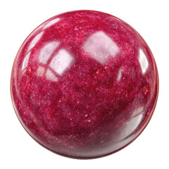 Obraz premium A glossy, deep crimson sphere, textured with subtle, irregular spots